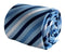 navy, light blue and white  striped  tie